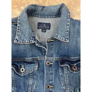 Lucky Brand Tomboy Trucker Denim Stretch Jacket, Women's size L